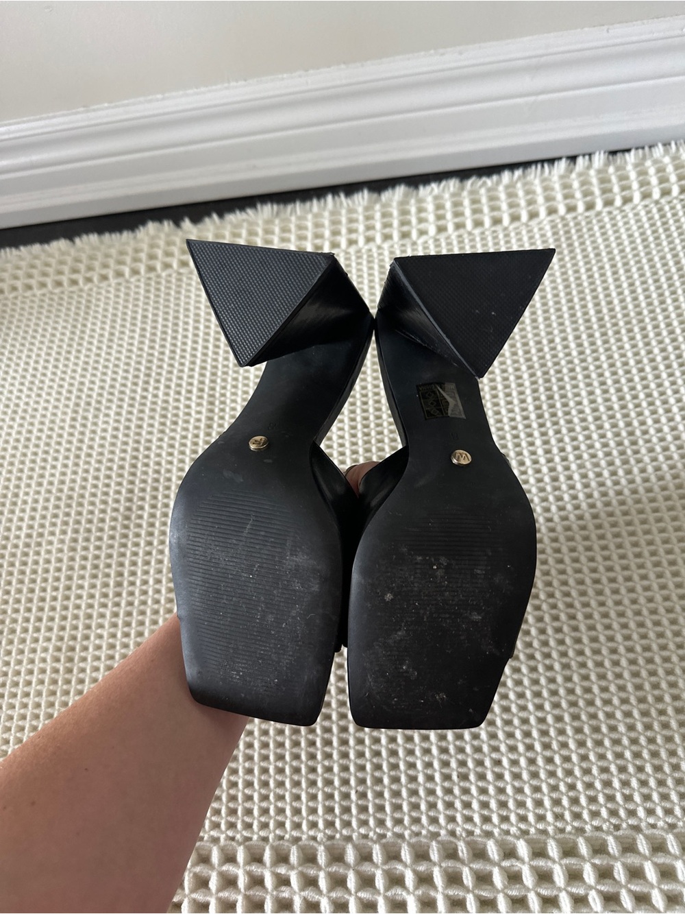 White Fox Boutique Black Sweet Talker Mules - Picture 3 of 5